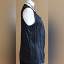 DKNY  Jeans Sleeveless Black Front Tie Sequin Top Sz. M Photo 1