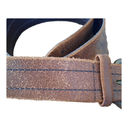 Amanda Smith  Distressed Double Stitch Genuine Leather Belt Italy Photo 2