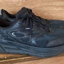 Hoka Clifton L Walking Tennis Shoes Unisex Womens 10 Mens 9 Solid Black EUC Photo 1