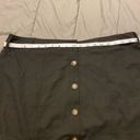 Nine West Black  Button Front Flounce Skirt With Belt Size XXL Photo 3