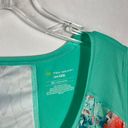 Tek Gear DryTek Plus Size Floral Seafoam Colorblock Sleeveless Athletic Top 3X Photo 2