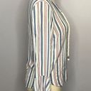 Vintage Havana Stripe Nautical Top with Rope Tie Front- Bell Sleeve- M Photo 5