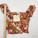 Cynthia Rowley  Square Neck Floral Crop Top, Womens Size Small Photo 3