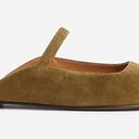 Madewell The Greta Ballet Flat Mule in Spiced Olive Suede Green Size 9.5 Photo 1