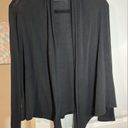 One Clothing  Solid Black Basic Staple Piece Cardigan Size Medium Photo 3