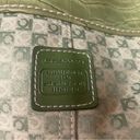 Liz Claiborne  Purse Lime Green Heritage Fabric Faux‎ Croc Shoulder Bag Photo 7