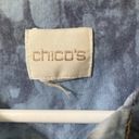 Chico's Chico’s (size L/XL?) lightweight cotton ombré button-down shirt with tab sleeves Photo 3