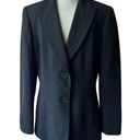 Kasper Vintage  Black Pinstripe Suit Jacket Size 6 Photo 0