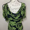 Carmen Marc Valvo  Silk Floral Cowl Top Blouse Photo 0