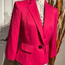 Evan Picone Evan-Picone NWOT Neon Blazer Vintage One Button Fit Flare Bright Preppy Work Office Photo 1