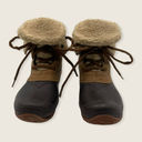 The North Face Brown Leather Waterproof Primaloft Faux Fur Shearling Duck Boot 7 Photo 2