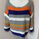 Lou & grey  Stripe Color Line Alpaca Blend Sweater Size Medium Photo 0