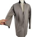 Rag and Bone New  Clifton Virgin Wool Snap Coat Jacket Light Grey Size 4 Career Job Photo 6