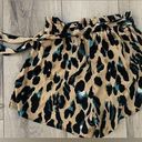 SheIn Cheetah and teal print shorts Photo 0