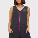 Nike Women’s Sportswear Icon Clash Romper Black Pink Zipper / Size S Photo 7