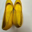 Ralph Lauren Canary Yellow Heels Size 8B Photo 4