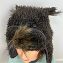 Hollister  Bear Faux Fur Trapper Winter Hat One Size Unisex in Dark Brown Photo 1