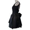 Jessica McClintock Gunne Sax  Size 3 Black Bow Back Dress Tulle Glitter Goth Prom Photo 4