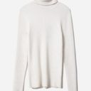 Everlane  Top Cream The Italian Merino Rib Turtleneck Knit Sz M EUC Photo 3