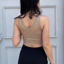 Beyond Yoga tan cropped workout top Photo 1