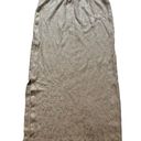 St. John  Evening Marie Gray Shimmer Metallic Knit Maxi Skirt, Sz 10 Photo 7