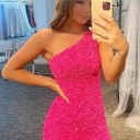 Hot Pink Short Homecoming Dress Size 4 Photo 0