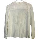 J Brand  Chrystal Pleated Silk Cream Off White Blouse Size Small Photo 0