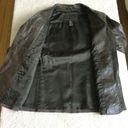 Banana Republic Vintage Leather Jacket Blazer Y2K Brown/Green - Size 4 Photo 13