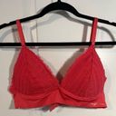 Marilyn Monroe  Collection Bra Size Large Coral Red PolyestSpandex Lace Smoothing Photo 8