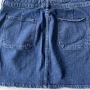 Madewell  Denim Utility Full Zip Skirt Size 32 Photo 5