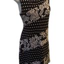 Maeve  Anthropologie Effamy Jacquard Sheath Dress Size M Black White Dot NWT Photo 2