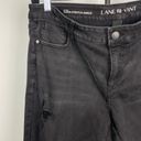 Lane Bryant  Distressed Black Studded Raw Hem Mid Rise Super Stretch Ankle Jeans Photo 1