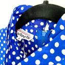 Talbots  Vintage Mock Neck Belted Polka Dot Dress Size 4 Photo 6