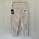 RE/DONE NWT Redone 70s stove pipe jeans Vintage White size 27 Photo 3