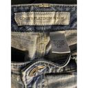 Chico's  1 Platinum Denim Capris Women M 8 Med Wash Mid Rise Pockets Stretch 30x20 Photo 6