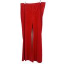 Lane Bryant  Red Velvet Pull On Pants Flare Leg High Rise Stretch Size 18 Photo 1