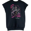 Fruit of the Loom Vintage 1990 Womens Size L New Years Cut Off Sweatshirt Top Scaramoucho Disco Photo 0