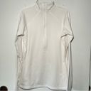 Nike Pro Dri Fit 3/4 Zip Running Pullover Top Women’s Medium White Photo 0