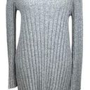 American Eagle  Gray & White Ribbed Sweater Dress NWOT Photo 0