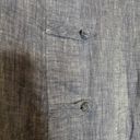 J.Jill  Love Linen 100% Linen Light Chambray Woven Buttoned Tunic Tank Size M Photo 5