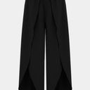 Halara  NWT Breezeful Black High Waisted Split Leg Flowy Harem Pants Size Small Photo 4