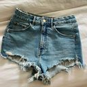 ZARA Denim Mid Rise Shorts Photo 0