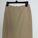 Ralph Lauren Vintage  Black Label Midi Pencil Skirt Size 6 Wool & Silk Tan Beige Photo 3