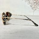 Krewe  Tchoup Blinker Gold Plated Amber Silver Gradient Mirrored Lens Sunglasses Photo 3