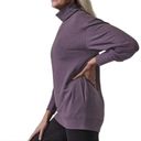 Athleta  Balance Cinch Purple Sweatshirt Long Sleeve Turtleneck Women’s Sz Small Photo 3