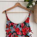 ZARA Floral Scoop Back Lace-up High Leg One-piece Swimsuit Photo 3