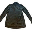 Lululemon Belle Wrap Jacket Black Size 4 Snap Front Cotton Terry Photo 0