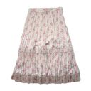 Polo  Ralph Lauren Jaclyn Pleated Midi in Gentle Floral Vine Satin Skirt 4 $298 Photo 0