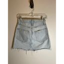 AGOLDE Light Wash Quinn High Rise Denim Mini Skirt Button Fly 100% Cotton Sz 25 Photo 3