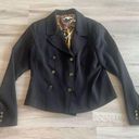 CAbi  12 Black Button Up Blazer With Gold Buttons Photo 0